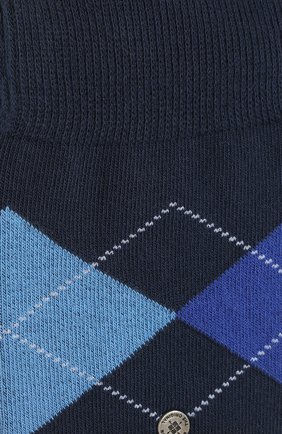 Мужские комплект из двух пар носков BURLINGTON темно-синего цвета, арт. 21044. | Фото 2 (Материал внешний: Хлопок; Кросс-КТ: бельё)