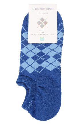 Мужские хлопковые носки BURLINGTON синего цвета, арт. 21981. | Фото 1 (Кросс-КТ: бельё; Материал внешний: Синтетический материал, Хлопок)