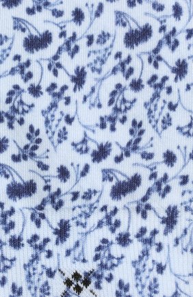 Мужские хлопковые носки BURLINGTON голубого цвета, арт. 21973. | Фото 2 (Материал внешний: Хлопок; Кросс-КТ: бельё)