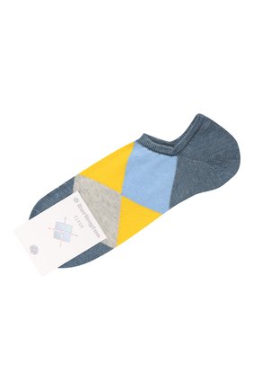 Мужские хлопковые носки BURLINGTON синего цвета, арт. 21063. | Фото 1 (Кросс-КТ: бельё; Материал внешний: Хлопок)