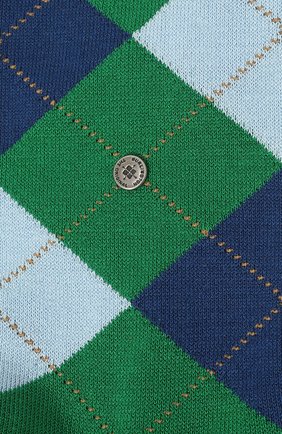Мужские хлопковые носки BURLINGTON зеленого цвета, арт. 20182. | Фото 2 (Кросс-КТ: бельё; Материал внешний: Хлопок)