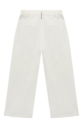 Детские джинсы BRUNELLO CUCINELLI белого цвета, арт. B0H43P459B | Фото 2 (Материал внешний: Хлопок)