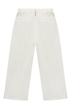 Детские джинсы BRUNELLO CUCINELLI белого цвета, арт. B0H43P459A | Фото 2 (Материал внешний: Хлопок)