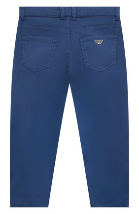Детские джинсы EMPORIO ARMANI синего цвета по цене 18850 руб., арт. 3L4J79/4N6BZ | Фото 2 Детские джинсы EMPORIO ARMANI синего цвета, арт. 3L4J79/4N6BZ | Фото 2 (Материал внешний: Хлопок; Детали: Однотонный)