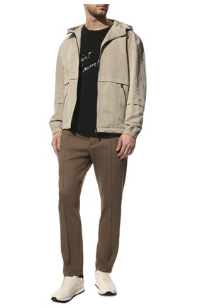 Мужские кожаные кроссовки CORNELIANI кремвого цвета по цене 58200 руб., арт. 89TM75-2120928 | Фото 2 Мужские кожаные кроссовки CORNELIANI кремвого цвета, арт. 89TM75-2120928 | Фото 2 (Материал внутренний: Натуральная кожа; Материал внешний: Кожа; Стили: Классический; Материал утеплителя: Без утеплителя)