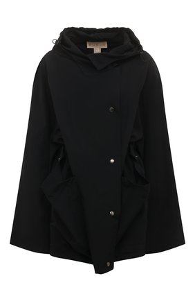 Женская куртка-кейп RUBAN черного цвета, арт. RPW22/23-2.1.311.2 | Фото 1 (Материал внешний: Синтетический материал; Рукава: Длинные; Длина (верхняя одежда): До середины бедра; Кросс-КТ: Куртка; Стили: Кэжуэл)