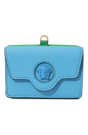 Женские кошелек la medusa на цепочке VERSACE голубого цвета по цене 0 руб., арт. 1003085/DVIT2T | Фото 1 Женские кошелек la medusa на цепочке VERSACE голубого цвета, арт. 1003085/DVIT2T | Фото 1 (Материал: Натуральная кожа)