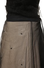 Женская юбка MIDGARD PARIS бежевого цвета, арт. 80202 | Фото 5 (Материал внешний: Синтетический материал, Хлопок; Женское Кросс-КТ: Юбка-одежда; Длина Ж (юбки, платья, шорты): Макси; Стили: Романтичный)