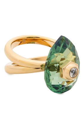 Женское кольцо numina SWAROVSKI зеленого цвета, арт. 5620766 | Фото 1 (Материал: Металл)