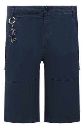 Мужские хлопковые шорты PAUL&SHARK темно-синего цвета по цене 26050 руб., арт. 22414010/I9K/62-64 | Фото 1 Мужские хлопковые шорты PAUL&SHARK темно-синего цвета, арт. 22414010/I9K/62-64 | Фото 1 (Материал внешний: Хлопок; Длина Шорты М: Ниже колена; Мужское Кросс-КТ: Шорты-одежда; Принт: Без принта; Big sizes: Big Sizes; Стили: Кэжуэл; Силуэт М (брюки): Карго; Случай: Повседневный)