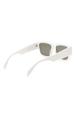 Женские солнцезащитные очки ALEXANDER MCQUEEN белого цвета, арт. AM0329S 003 | Фото 4 (Тип очков: С/з; Очки форма: Квадратные; Оптика Гендер: оптика-унисекс)