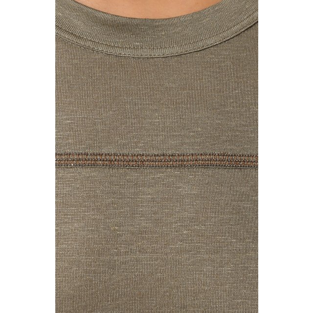 фото Футболка изо льна и шелка brunello cucinelli