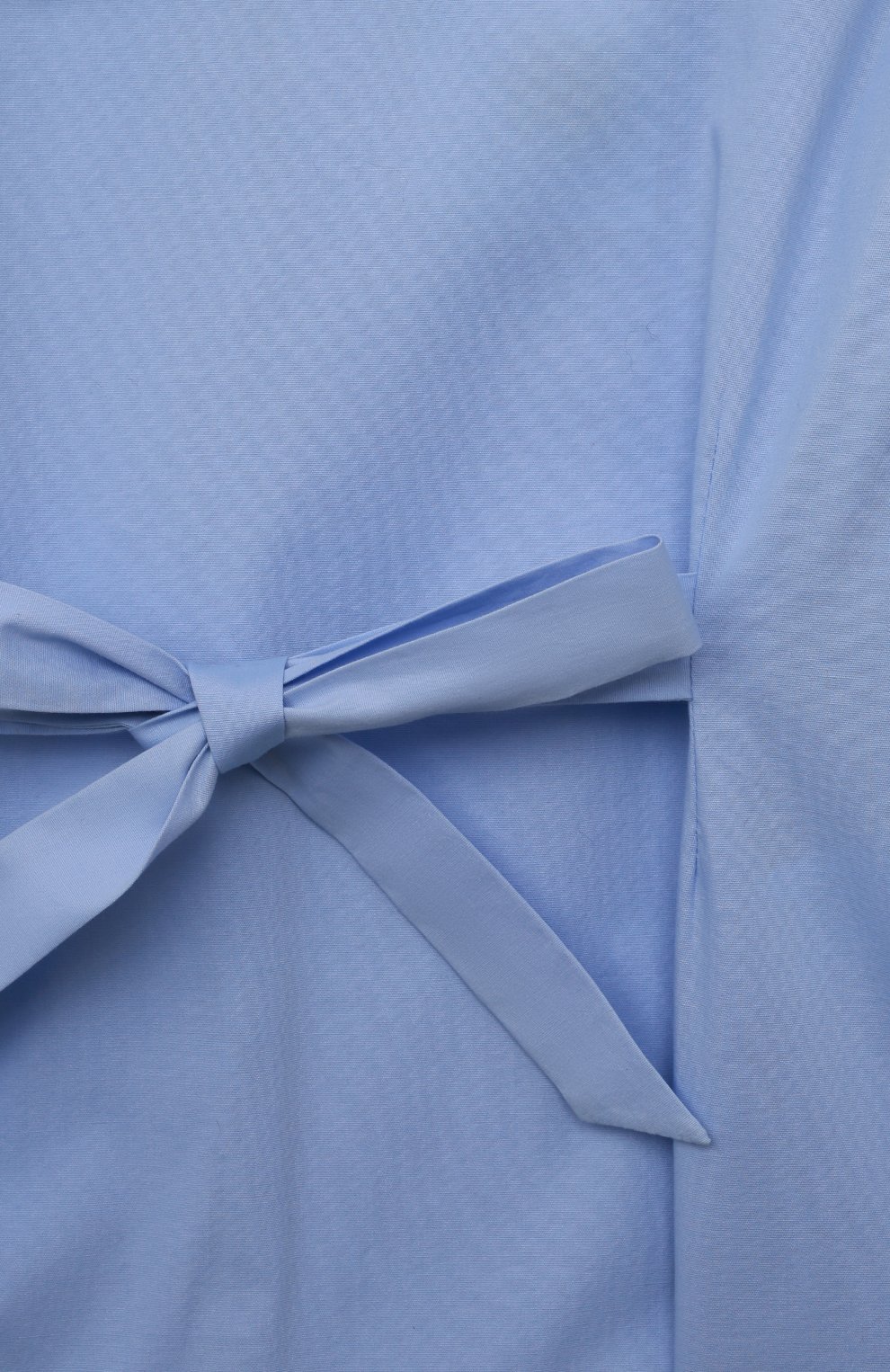 Детское хлопковая блузка ZHANNA & ANNA голубого цвета, арт. ZAG012051LightBlue1 | Фото 3 (Рукава: Короткие; Материал внешний: Хлопок; Ростовка одежда: 10 - 11 лет | 140 - 146см)
