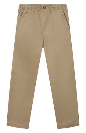 Детские хлопковые брюки POLO RALPH LAUREN бежевого цвета, арт. 322855803 | Фото 1 (Материал внешний: Хлопок; Случай: Повседневный)