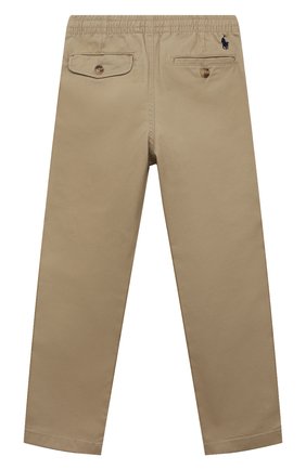 Детские хлопковые брюки POLO RALPH LAUREN бежевого цвета, арт. 322855803 | Фото 2 (Материал внешний: Хлопок; Случай: Повседневный)