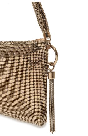 Женская сумка callie JIMMY CHOO золотого цвета по цене 1945000 тенге, арт. CALLIESHOULDERJFE | Фото 3 Женская сумка callie JIMMY CHOO золотого цвета, арт. CALLIESHOULDERJFE | Фото 3 (Женское Кросс-КТ: Вечерняя сумка; Материал: Металл, Текстиль; Сумки-технические: Сумки top-handle; Размер: small)