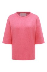 Женский пуловер из вискозы FREEAGE розового цвета, арт. S22.JM201.7080.601 | Фото 1 (Длина (для топов): Стандартные; Материал внешний: Вискоза; Женское Кросс-КТ: Пуловер-одежда; Рукава: 3/4; Размерность: Маломерит; Стили: Кэжуэл)