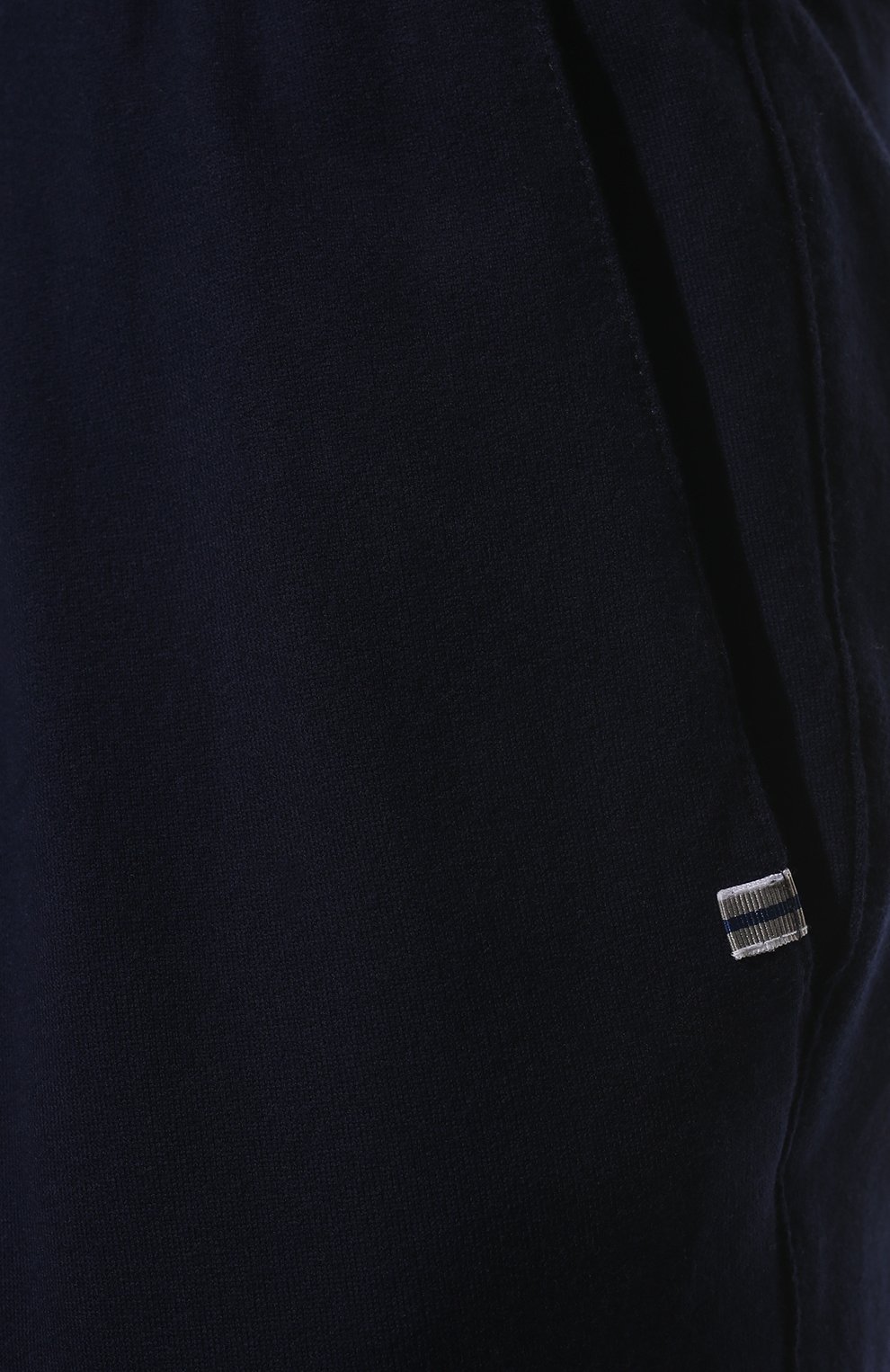 Мужские хлопковые брюки FEDELI темно-синего цвета, арт. 5UE00633 | Фото 5 (Длина (брюки, джинсы): Стандартные; Случай: Повседневный; Материал внешний: Хлопок; Стили: Кэжуэл)