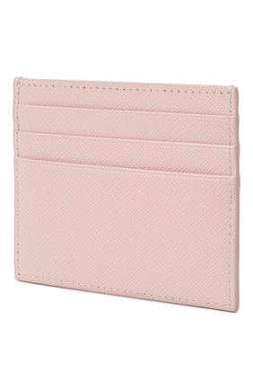 Женский кожаный футляр для кредитных карт PRADA розового цвета, арт. 1MC025-QWA-F0E18 | Фото 2 (Материал: Натуральная кожа)
