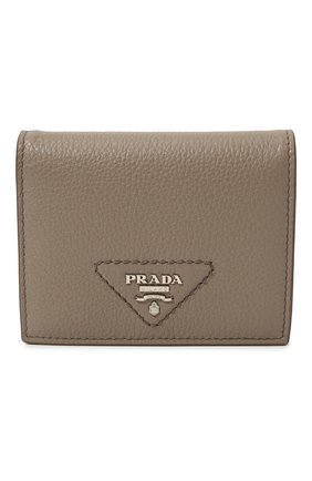 Женские кожаное портмоне PRADA темно-бежевого цвета по цене 461000 тенге, арт. 1MV204-2BBE-F0572 | Фото 1 Женские кожаное портмоне PRADA темно-бежевого цвета, арт. 1MV204-2BBE-F0572 | Фото 1 (Материал: Натуральная кожа)