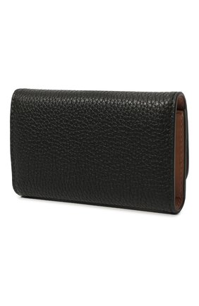 Женская кожаный футляр для ключей PRADA черного цвета, арт. 1PG004-2BG5-F0WCL | Фото 2 (Материал: Натуральная кожа)