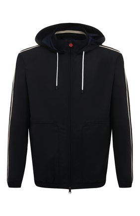 Мужской шерстяной бомбер KITON темно-синего цвета по цене 299500 руб., арт. UW1148V0847A | Фото 1 Мужской шерстяной бомбер KITON темно-синего цвета, арт. UW1148V0847A | Фото 1 (Материал подклада: Синтетический материал; Материал внешний: Шерсть; Длина (верхняя одежда): Короткие; Рукава: Длинные; Кросс-КТ: Куртка; Мужское Кросс-КТ: шерсть и кашемир; Стили: Кэжуэл)
