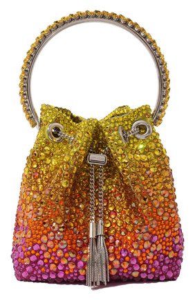 Женский сумка bon bon JIMMY CHOO разноцветного цвета, арт. BONBONXDR | Фото 1 (Ремень/цепочка: На ремешке; Материал: Пластик; Размер: mini; Женское Кросс-КТ: Вечерняя сумка)