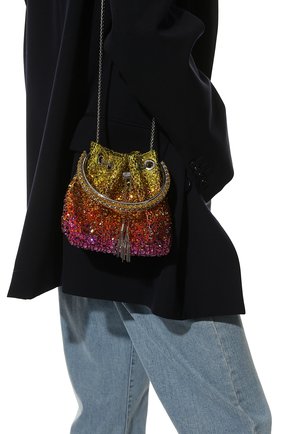 Женский сумка bon bon JIMMY CHOO разноцветного цвета, арт. BONBONXDR | Фото 2 (Женское Кросс-КТ: Вечерняя сумка; Материал: Пластик; Размер: mini; Ремень/цепочка: На ремешке)