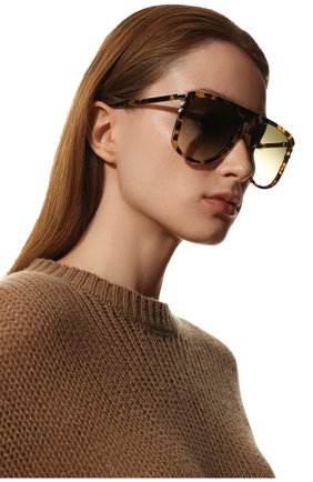 Женские солнцезащитные очки CHLOÉ разноцветного цвета, арт. CH0104S | Фото 2 (Тип очков: С/з; Материал: Пластик)
