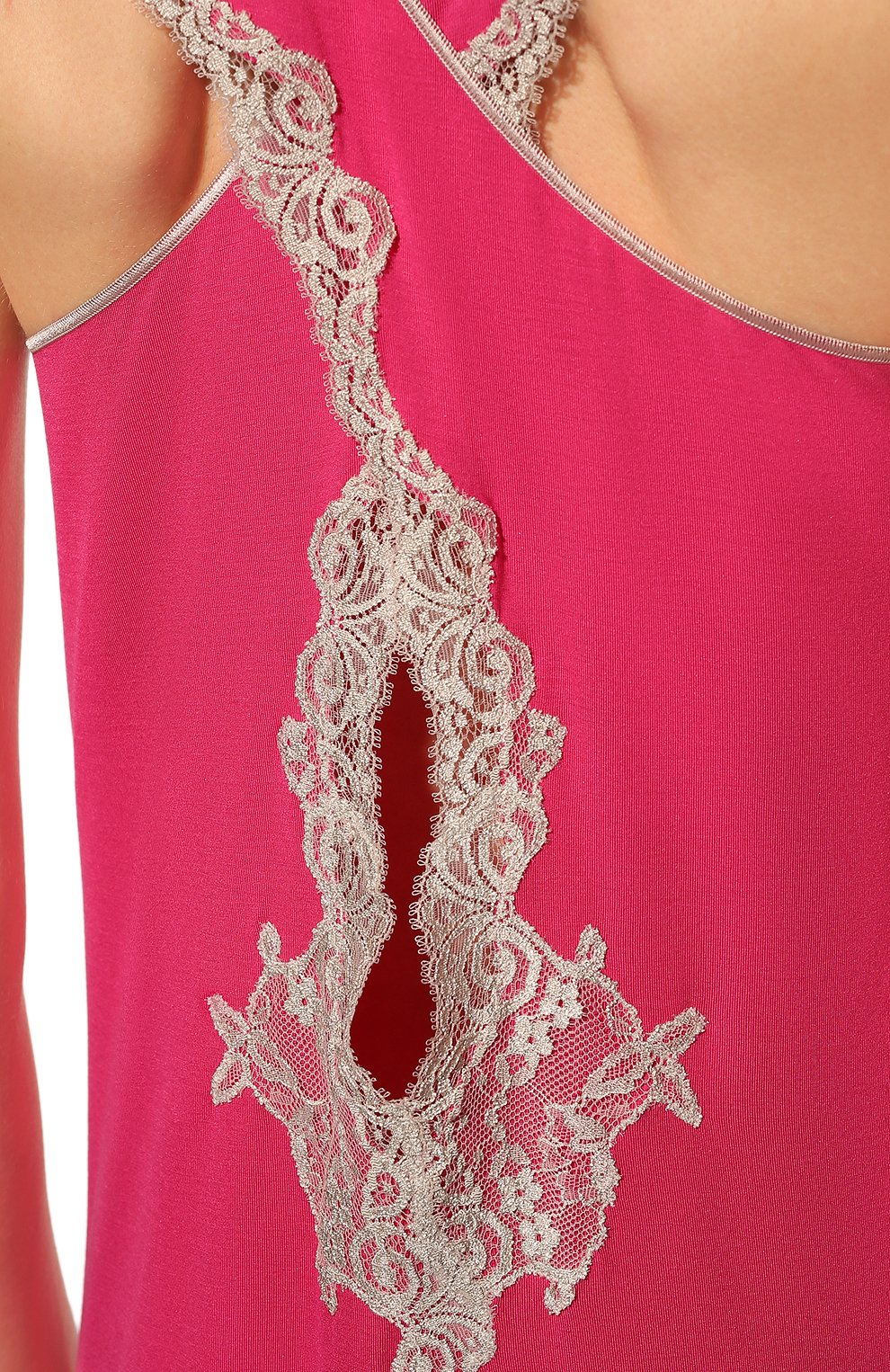 Женская сорочка GIANANTONIO PALADINI фуксия цвета, арт. S25FC01/X | Фото 5 (Материал внешний: Синтетический материал)