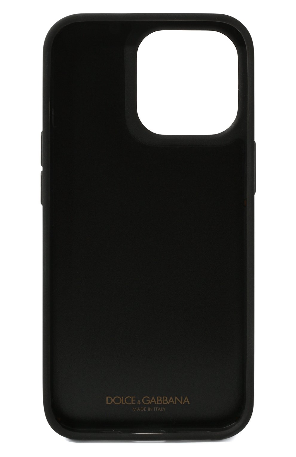 Кожаный чехол для iphone 13 pro DOLCE & GABBANA черного цвета, арт. BP3135/AQ276 | Фото 2 (Женское Кросс-КТ: Кожа iPhone; Материал: Натуральная кожа)