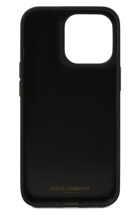 Кожаный чехол для iphone 13 pro DOLCE & GABBANA черного цвета, арт. BP3135/AQ276 | Фото 2 (Материал: Натуральная кожа)