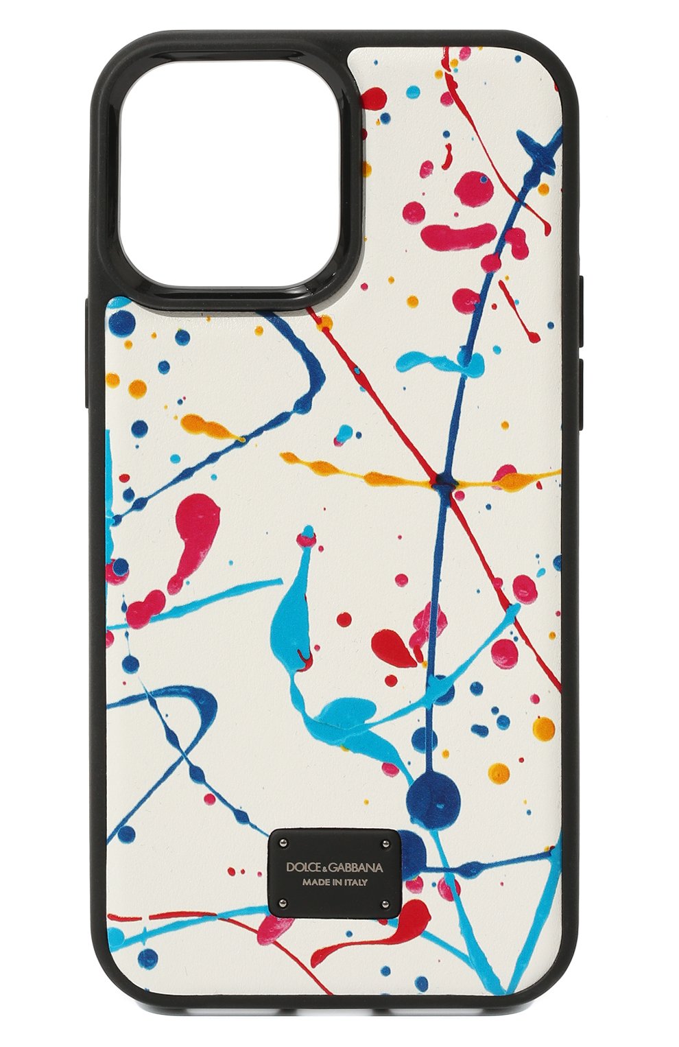 Кожаный чехол для iphone 13 pro max DOLCE & GABBANA белого цвета, арт. BP3136/AQ276 | Фото 1 (Материал: Натуральная кожа)