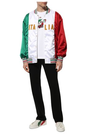 Мужские кожаные кеды portofino light DOLCE & GABBANA белого цвета по цене 84350 руб., арт. CS1774/AV571 | Фото 2 Мужские кожаные кеды portofino light DOLCE & GABBANA белого цвета, арт. CS1774/AV571 | Фото 2 (Материал внутренний: Натуральная кожа; Материал внешний: Кожа; Стили: Классический; Материал утеплителя: Без утеплителя)