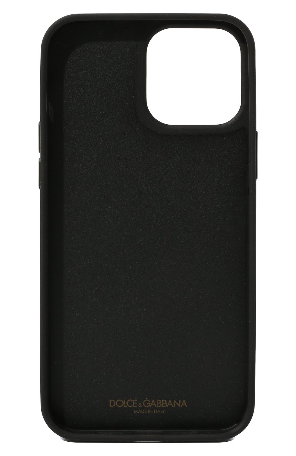 Кожаный чехол для iphone 13 pro max DOLCE & GABBANA черного цвета, арт. BP3136/AQ276 | Фото 2 (Материал: Натуральная кожа)