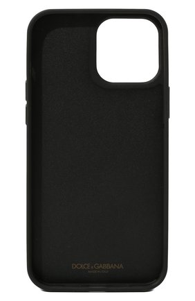 Кожаный чехол для iphone 13 pro max DOLCE & GABBANA черного цвета по цене 0 руб., арт. BP3136/AQ276 | Фото 2 Кожаный чехол для iphone 13 pro max DOLCE & GABBANA черного цвета, арт. BP3136/AQ276 | Фото 2 (Материал: Натуральная кожа)