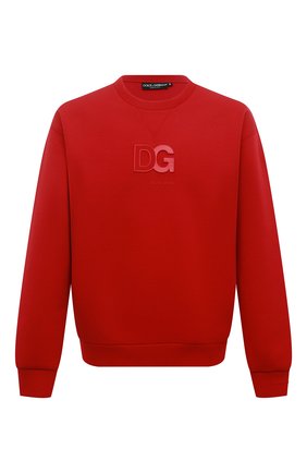 Мужской хлопковый свитшот DOLCE & GABBANA красного цвета по цене 72950 руб., арт. G9VA5Z/HU7IH | Фото 1 Мужской хлопковый свитшот DOLCE & GABBANA красного цвета, арт. G9VA5Z/HU7IH | Фото 1 (Длина (для топов): Стандартные; Материал внешний: Синтетический материал, Хлопок; Рукава: Длинные; Мужское Кросс-КТ: свитшот-одежда; Принт: Без принта; Стили: Спорт-шик)