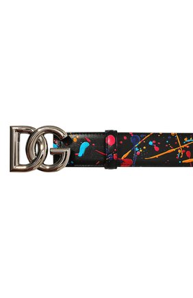 Мужской кожаный ремень DOLCE & GABBANA разноцветного цвета по цене 47800 руб., арт. BC4644/AY395 | Фото 4 Мужской кожаный ремень DOLCE & GABBANA разноцветного цвета, арт. BC4644/AY395 | Фото 4 (Случай: Повседневный; Материал: Натуральная кожа)