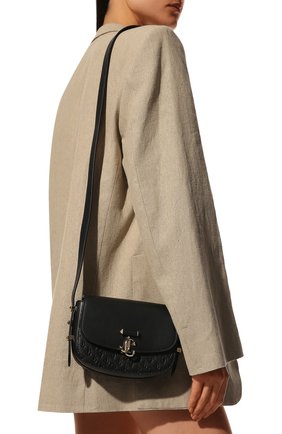 Женская сумка varenne JIMMY CHOO черного цвета по цене 1365000 тенге, арт. VARENNESATCHEL/SKZZ | Фото 2 Женская сумка varenne JIMMY CHOO черного цвета, арт. VARENNESATCHEL/SKZZ | Фото 2 (Сумки-технические: Сумки через плечо; Материал: Натуральная кожа; Размер: mini; Ремень/цепочка: На ремешке)