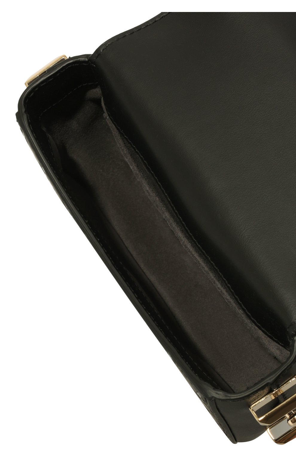 Женская сумка varenne JIMMY CHOO черного цвета, арт. VARENNESATCHEL/SKZZ | Фото 6 (Сумки-технические: Сумки через плечо; Материал: Натуральная кожа; Размер: mini; Ремень/цепочка: На ремешке)