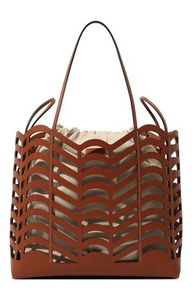 Женский сумка-тоут kayan large CHLOÉ светло-коричневого цвета, арт. CHC22SS490G07 | Фото 1 (Размер: large; Материал: Натуральная кожа; Сумки-технические: Сумки-шопперы)