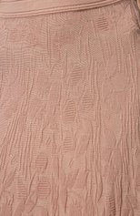 Женская юбка ULYANA SERGEENKO розового цвета, арт. MGL011SS22Ornella  (0211л) | Фото 5 (Кросс-КТ: Трикотаж; Женское Кросс-КТ: Юбка-одежда; Длина Ж (юбки, платья, шорты): Миди; Материал внешний: Вискоза; Стили: Романтичный)