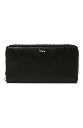 Женские кошелёк HUGO черного цвета, арт. 50465889 | Фото 1 (Материал: Пластик, Текстиль, Синтетический материал)