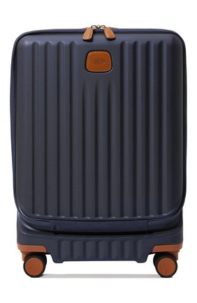 Женский дорожный чемодан capri trolley BRIC`S синего цвета, арт. BRK28028 | Фото 1 (Материал: Пластик; Размер: large)