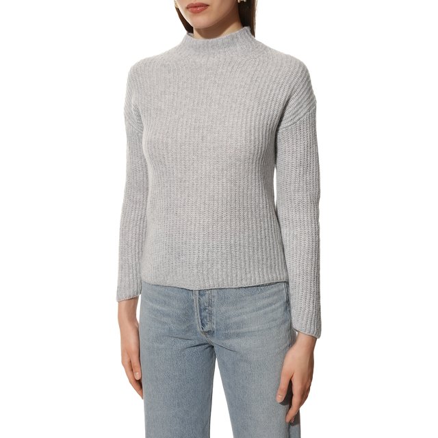 Шерстяной свитер HUGO 50463223, цвет серый, размер 42 - фото 3