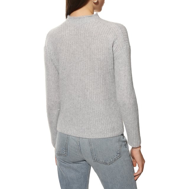 Шерстяной свитер HUGO 50463223, цвет серый, размер 42 - фото 4