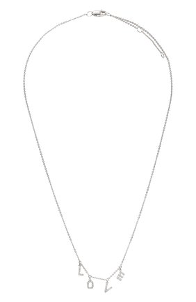 Женское колье love J-POINT серебряного цвета, арт. ИПГ857.85.251021.19W | Фото 1 (Материал: Золото)