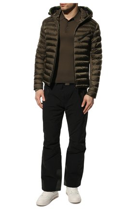 Мужская утепленная куртка BOGNER хаки цвета, арт. 34344549 | Фото 2 (Кросс-КТ: Куртка; Рукава: Длинные; Материал внешний: Синтетический материал; Мужское Кросс-КТ: утепленные куртки; Материал подклада: Синтетический материал; Длина (верхняя одежда): Короткие; Стили: Кэжуэл)