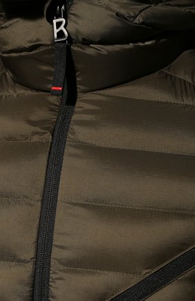 Мужская утепленная куртка BOGNER хаки цвета, арт. 34344549 | Фото 5 (Кросс-КТ: Куртка; Рукава: Длинные; Материал внешний: Синтетический материал; Мужское Кросс-КТ: утепленные куртки; Материал подклада: Синтетический материал; Длина (верхняя одежда): Короткие; Стили: Кэжуэл)