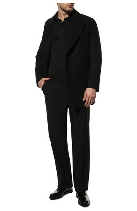 Мужские кожаные оксфорды BRUNELLO CUCINELLI черного цвета, арт. 221MZUSHAK937 | Фото 2 (Материал внешний: Кожа; Стили: Классический)